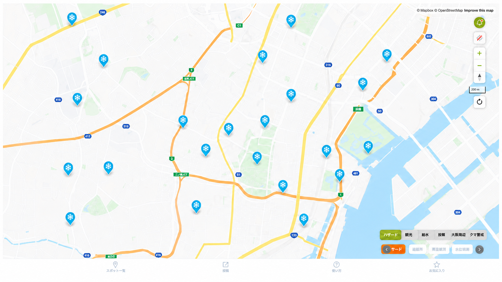 涼み処を、地図でひと目にのイメージ